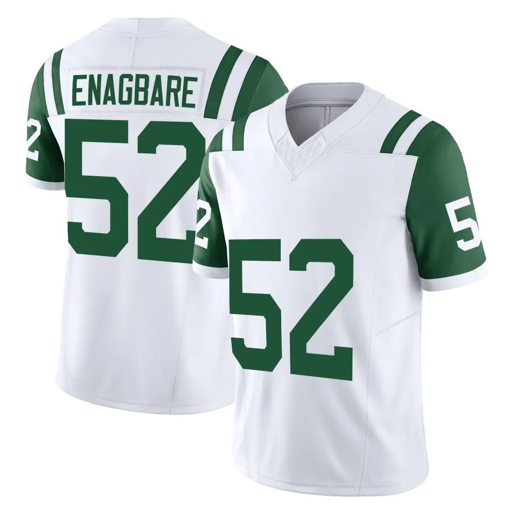 harde NY.Jets #52 Kingsley Enagbare Player White Limited Classic Vapor F.U.S.E. Home Game Stitched Jerseys