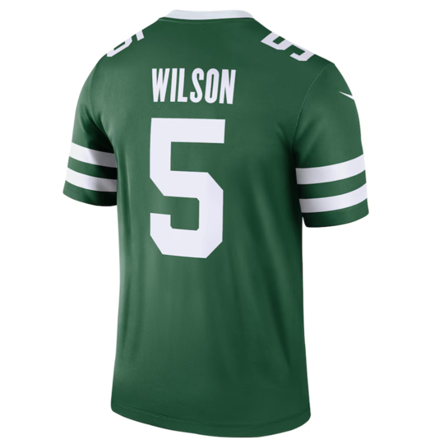 harde NY.Jets #5 Garrett Wilson Legacy Green Legend Jersey Stitched American Stitched Jerseys