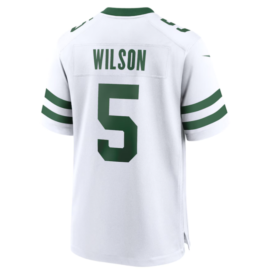 harde NY.Jets #5 Garrett Wilson Legacy White Game Jersey Stitched American Stitched Jerseys