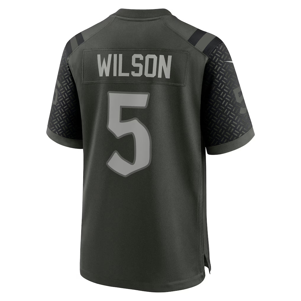 harde NY.Jets #5 Garrett Wilson Player Gotham Green Rivalries Collection Game Stitched Jerseys