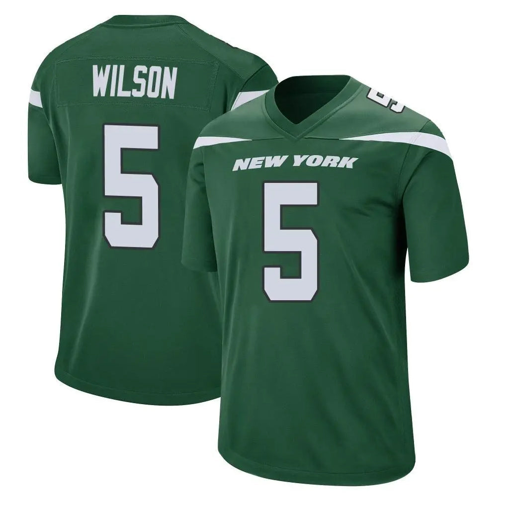 harde NY.Jets #5 Garrett Wilson Player Green Game Stitched Jerseys