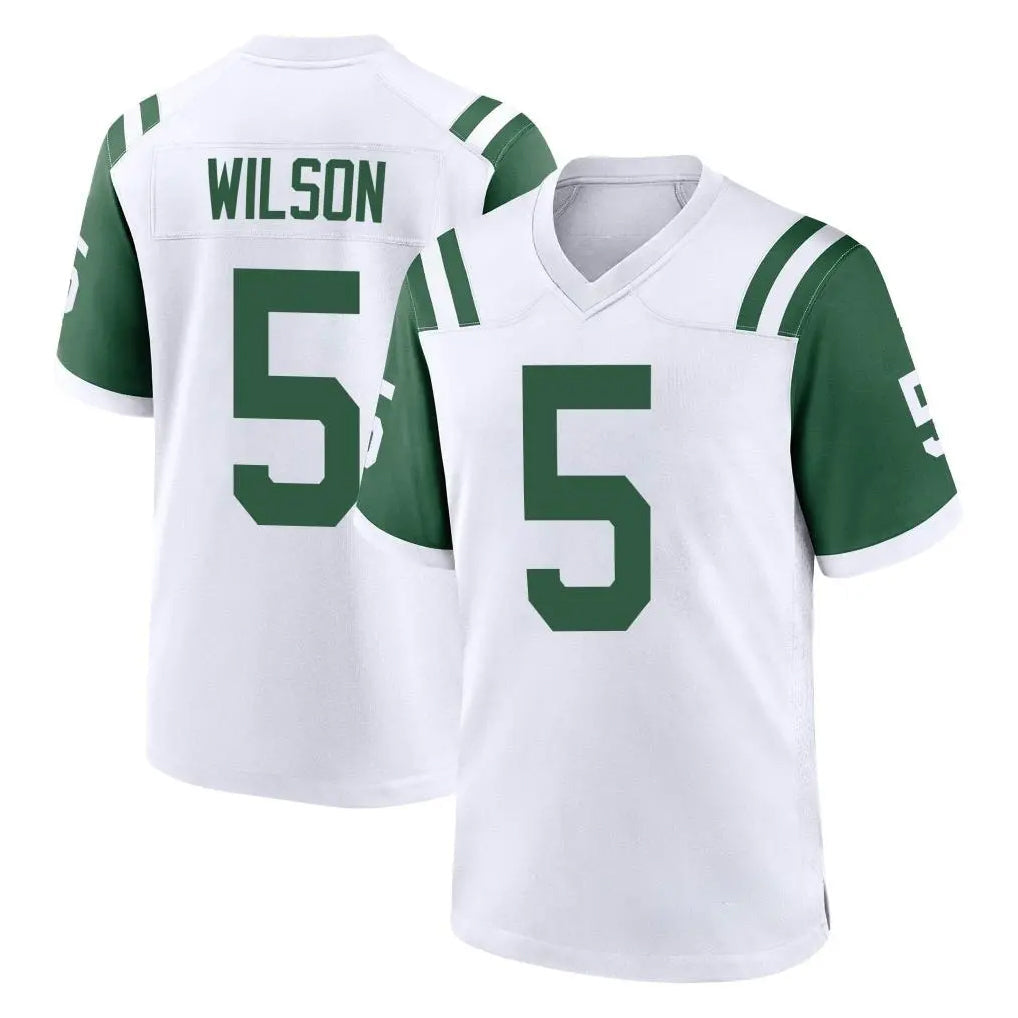 harde NY.Jets #5 Garrett Wilson Player White Classic Home Game Stitched Jerseys