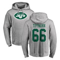 harde NY.Jets #66 Joe Tippmann Player Gray LOGO Pullover Hoodies Limited Game Stitched Jerseys