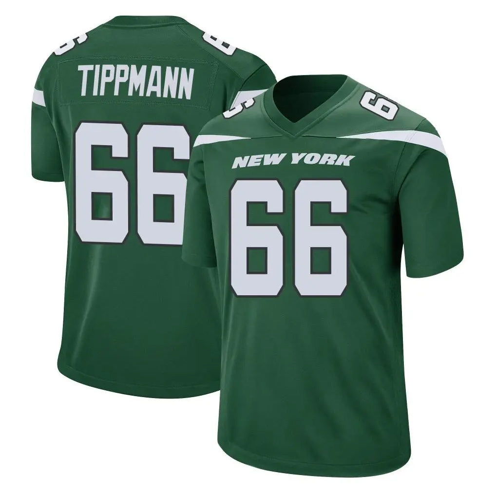 harde NY.Jets #66 Joe Tippmann Player Green Home Game Stitched Jerseys