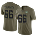 harde NY.Jets #66 Joe Tippmann Player Olive Salute To Service Limited Stitched Jerseys