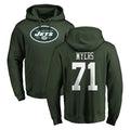harde NY.Jets #71 Josh Myers Player Green LOGO Pullover Hoodies Limited Game Stitched Jerseys