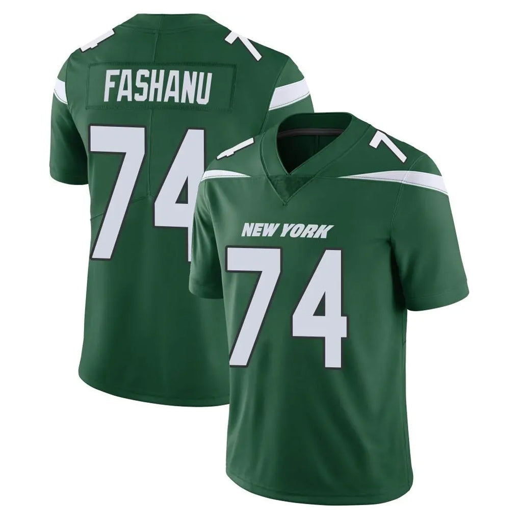 harde NY.Jets #74 Olu Fashanu Player Green Limited Vapor Home Game Stitched Jerseys