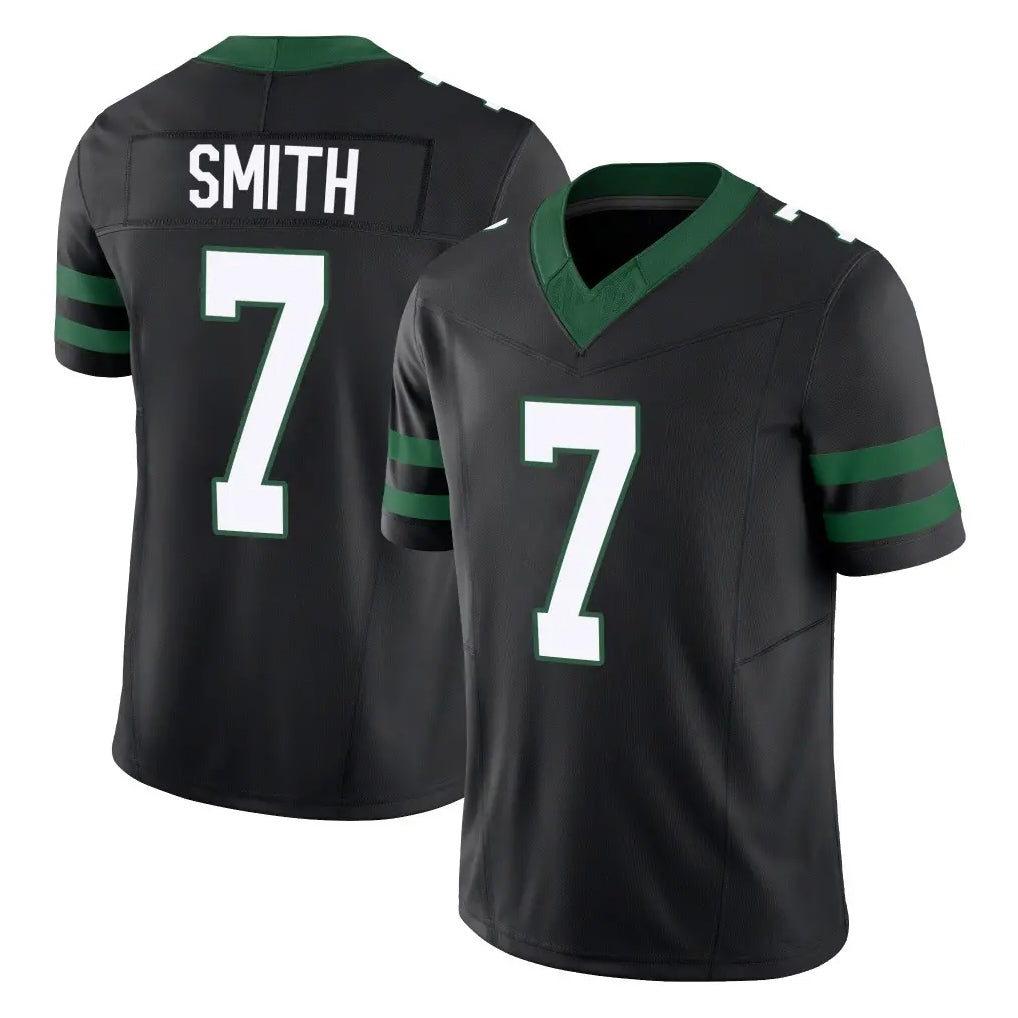 harde NY.Jets #7 Geno Smith Player Black Limited Legacy Vapor F.U.S.E. Home Game Stitched Jerseys