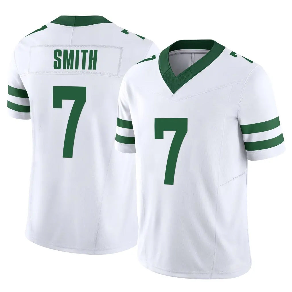 harde NY.Jets #7 Geno Smith Player White Legacy Limited Vapor F.U.S.E. Home Game Stitched Jerseys
