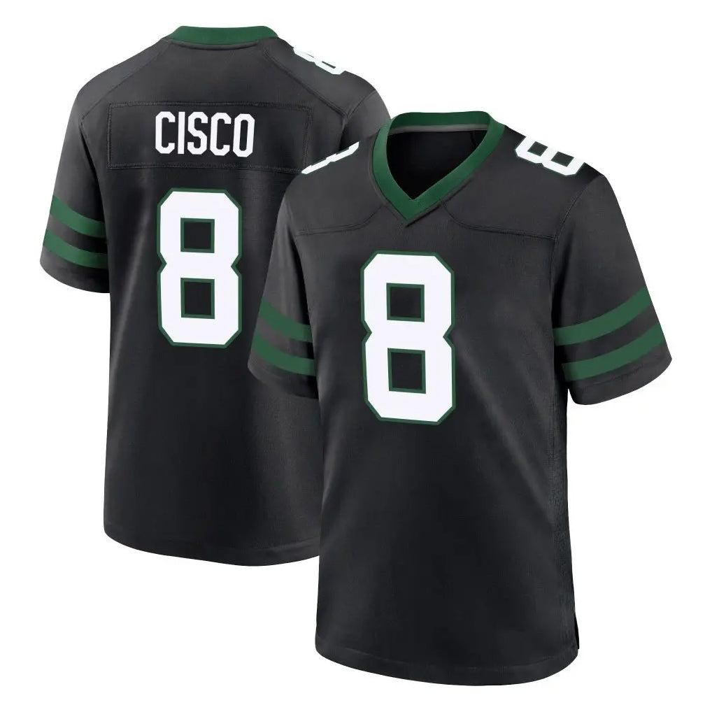 harde NY.Jets #8 Andre Cisco Player Black Legacy Home Game Stitched Jerseys