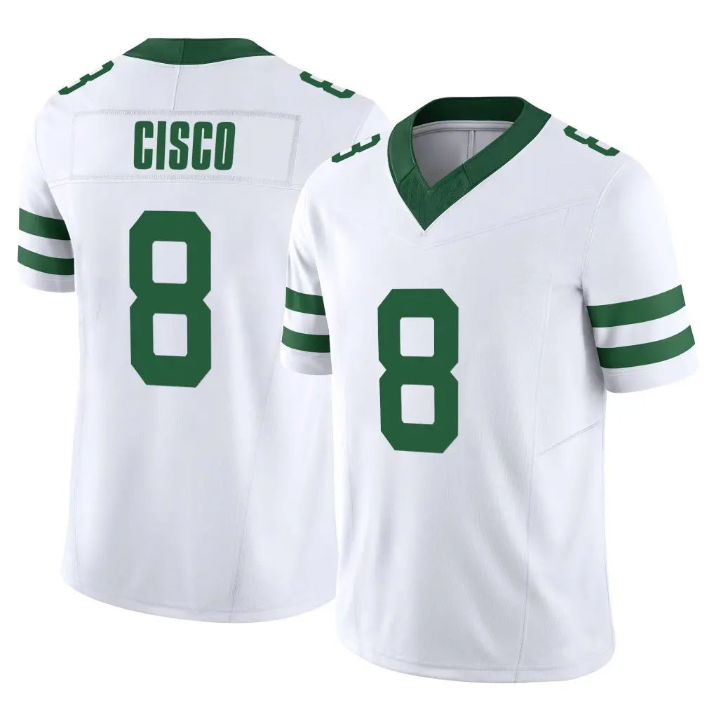 harde NY.Jets #8 Andre Cisco Player White Legacy Limited Vapor F.U.S.E. Home Game Stitched Jerseys