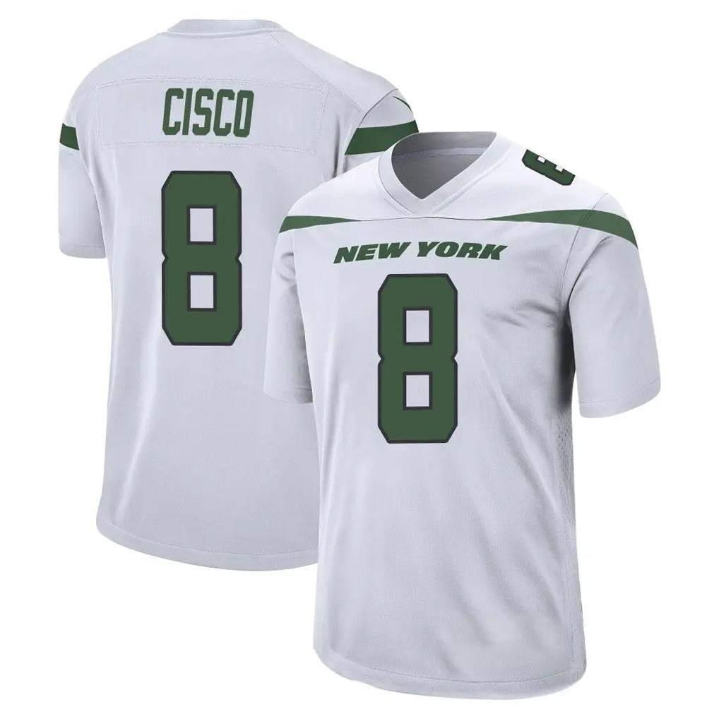 harde NY.Jets #8 Andre Cisco Player White Spotlight Home Game Stitched Jerseys