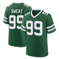harde NY.Jets #99 T'Vondre Sweat Player Green Legacy Home Game Stitched Jerseys