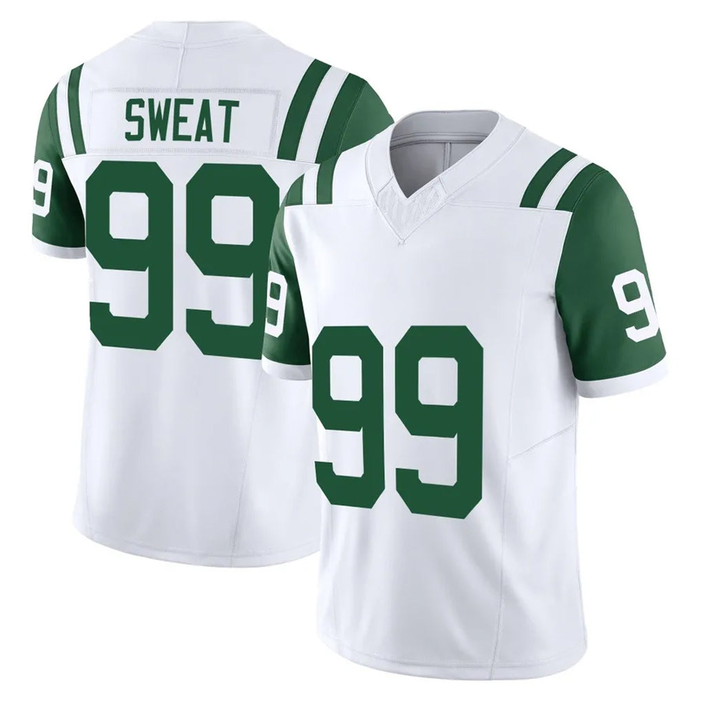 harde NY.Jets #99 T'Vondre Sweat Player White Limited Classic Vapor F.U.S.E. Home Game Stitched Jerseys