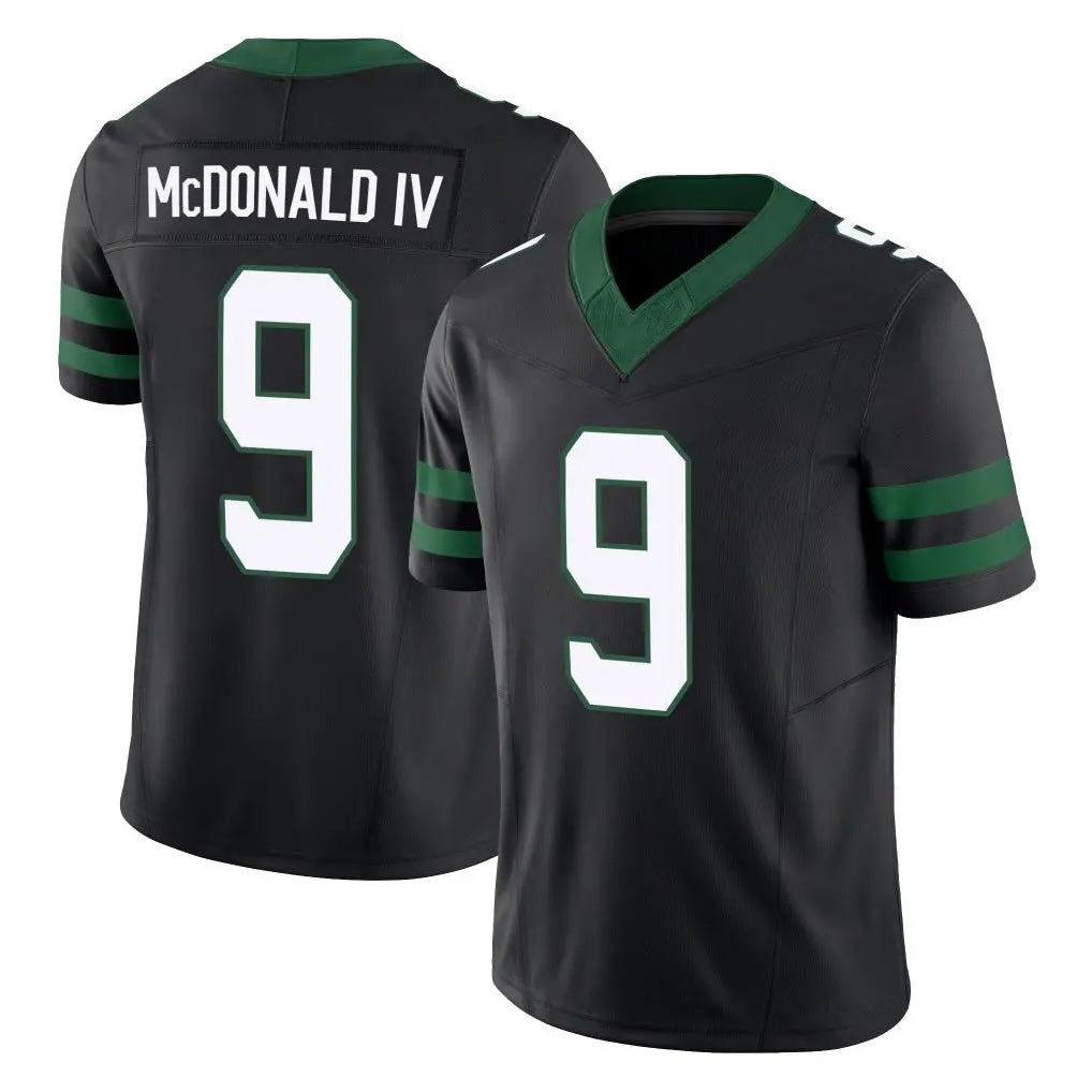harde NY.Jets #9 Will McDonald IV Player Black Limited Legacy Vapor F.U.S.E. Home Game Stitched Jerseys
