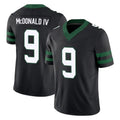 harde NY.Jets #9 Will McDonald IV Player Black Limited Legacy Vapor F.U.S.E. Home Game Stitched Jerseys