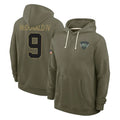 harde NY.Jets #9 Will McDonald IV Player Olive Salute to Service Pullover Hoodies Limited Stitched Jerseys