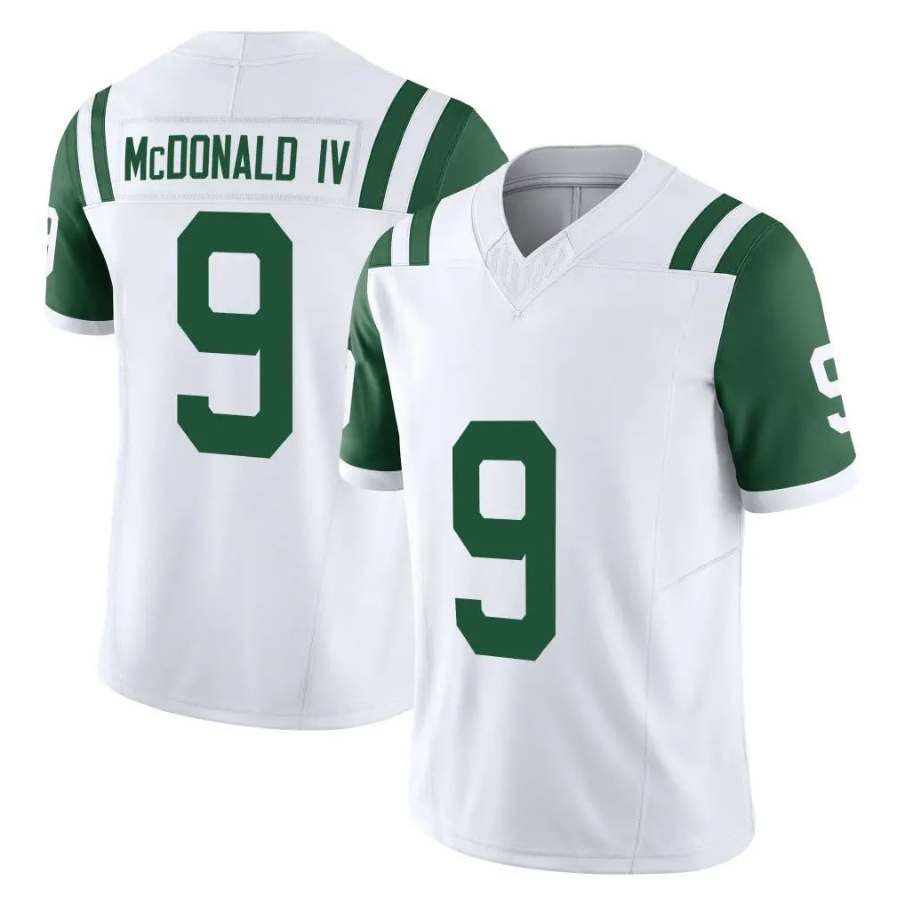 harde NY.Jets #9 Will McDonald IV Player White Limited Classic Vapor F.U.S.E. Home Game Stitched Jerseys