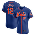 harde NY.Mets #12 Francisco Lindor Player Royal Limited Elite Home Stitched Jerseys