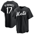 harde NY.Mets #17 Keith Hernandez Player Black Home Game Stitched Jerseys