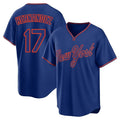 harde NY.Mets #17 Keith Hernandez Player Royal T-shirt Home Game Stitched Jerseys