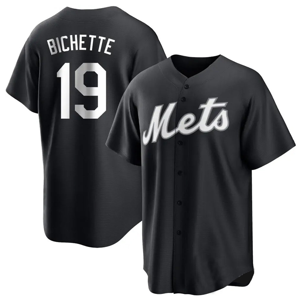 harde NY.Mets #19 Bo Bichette Player Black Home Game Stitched Jerseys