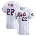 harde NY.Mets #22 Juan Soto Player White Home Limited Elite Stitched Jerseys