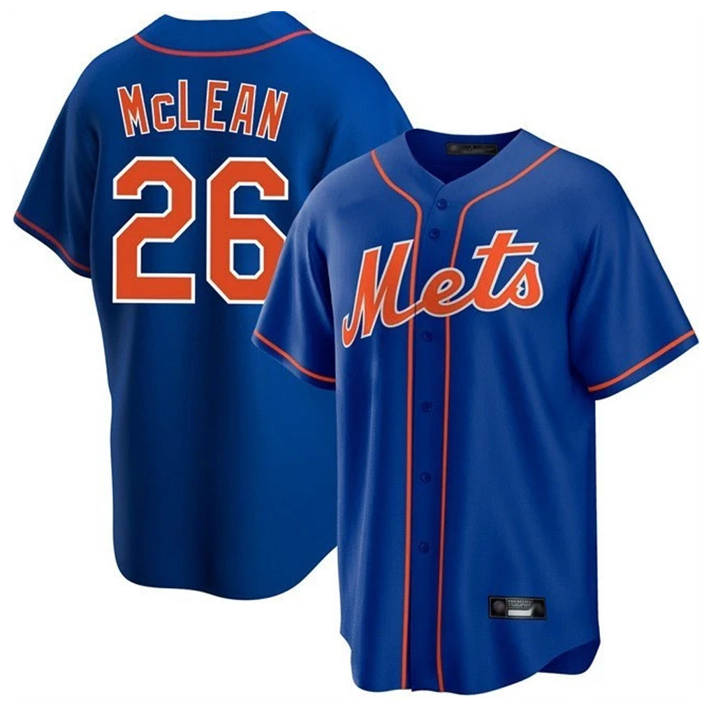 harde NY.Mets #26 Nolan McLean Player Royal Home Game Stitched Jerseys