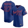 harde NY.Mets #27 Mark Vientos Player Royal T-shirt Home Limited Elite Stitched Jerseys