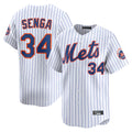 harde NY.Mets #34 Kodai Senga Player White Home Limited Stitched Jerseys