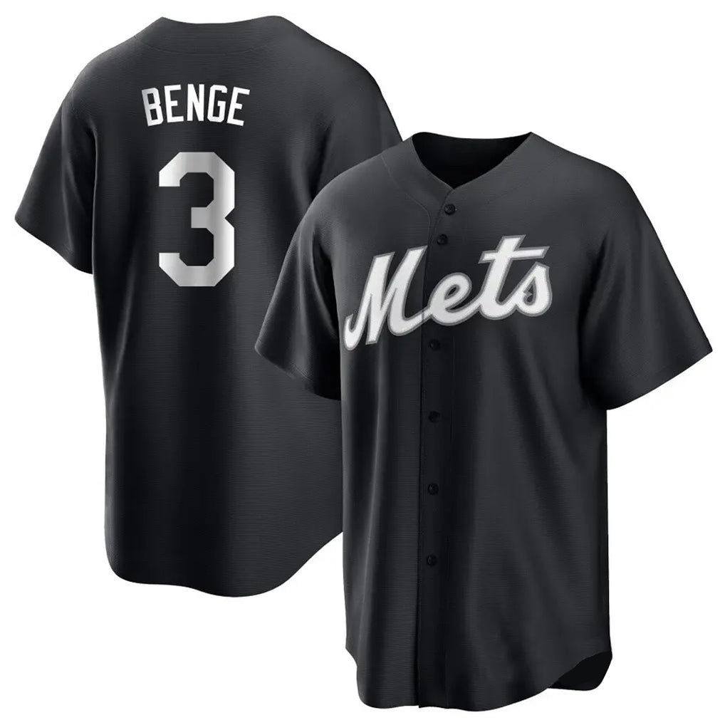 harde NY.Mets #3 Carson Benge Player Black Home Game Stitched Jerseys