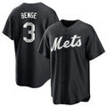 harde NY.Mets #3 Carson Benge Player Black Home Game Stitched Jerseys