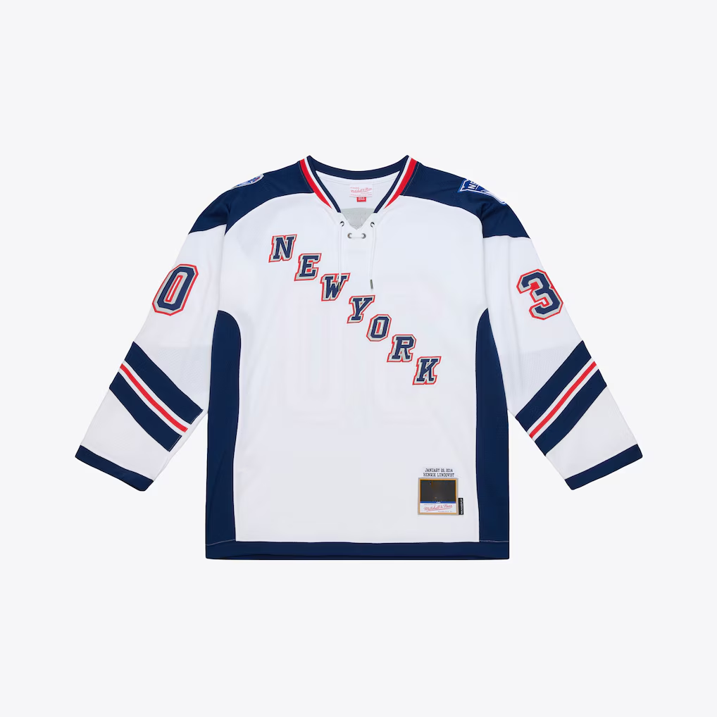 harde NY.Rangers Henrik Lundqvist Mitchell & Ness White 2014 Stadium Series Power Play Jerseys