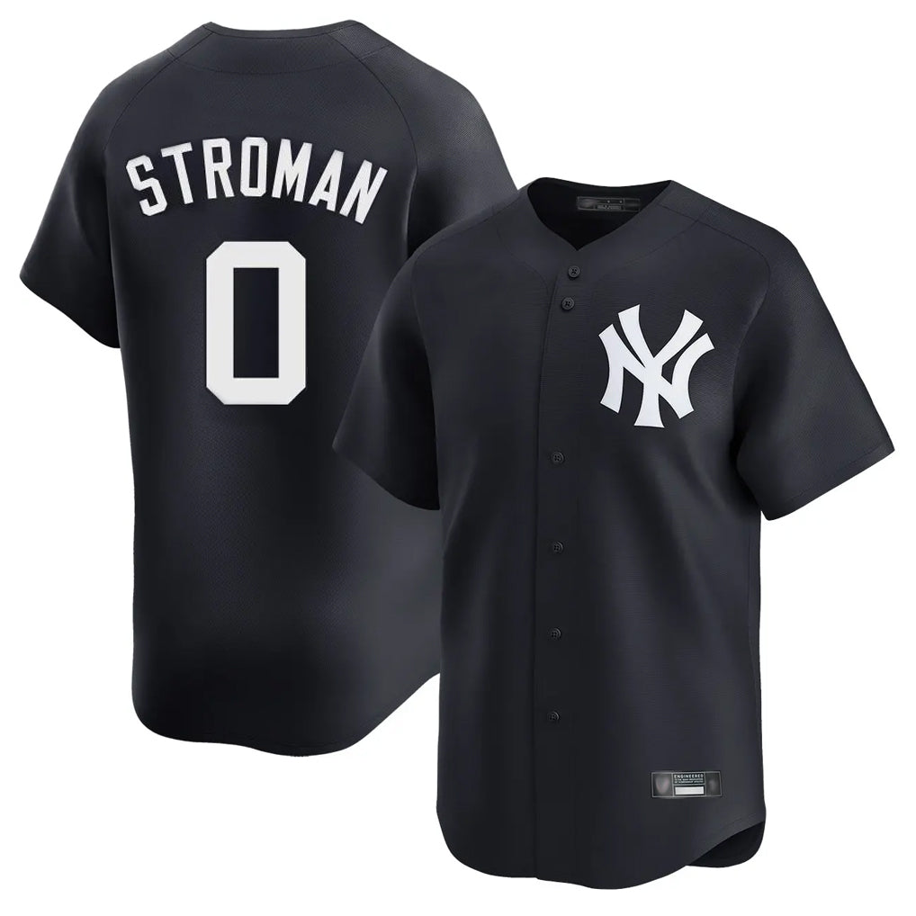 harde NY.Yankees #0 Marcus Stroman Player Navy Alternate Limited Home Stitched Jerseys