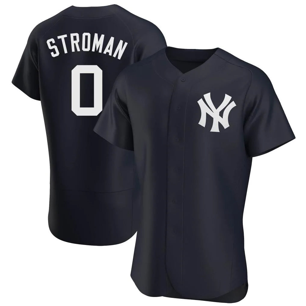 harde NY.Yankees #0 Marcus Stroman Player Navy Limited Elite Home Stitched Jerseys