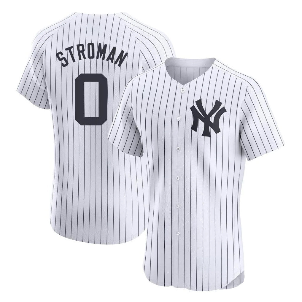 harde NY.Yankees #0 Marcus Stroman Player White Limited Elite Home Stitched Jerseys