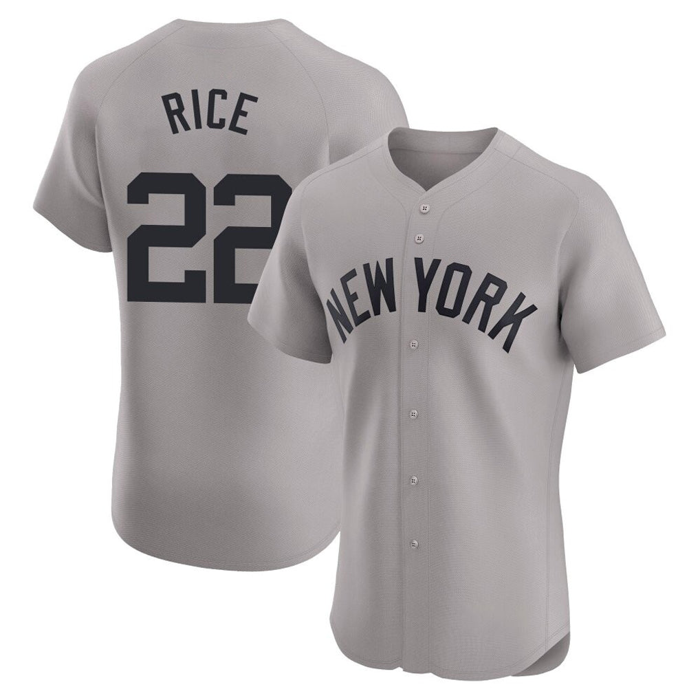 harde NY.Yankees #22 Ben Rice Player Gray Limited Elite Home Stitched Jerseys