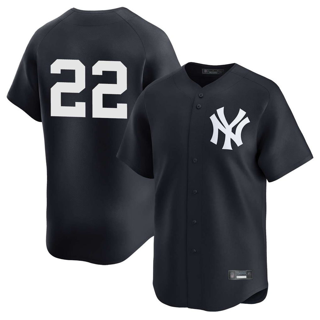 harde NY.Yankees #22 Ben Rice Player Navy Alternate Limited Stitched Jerseys
