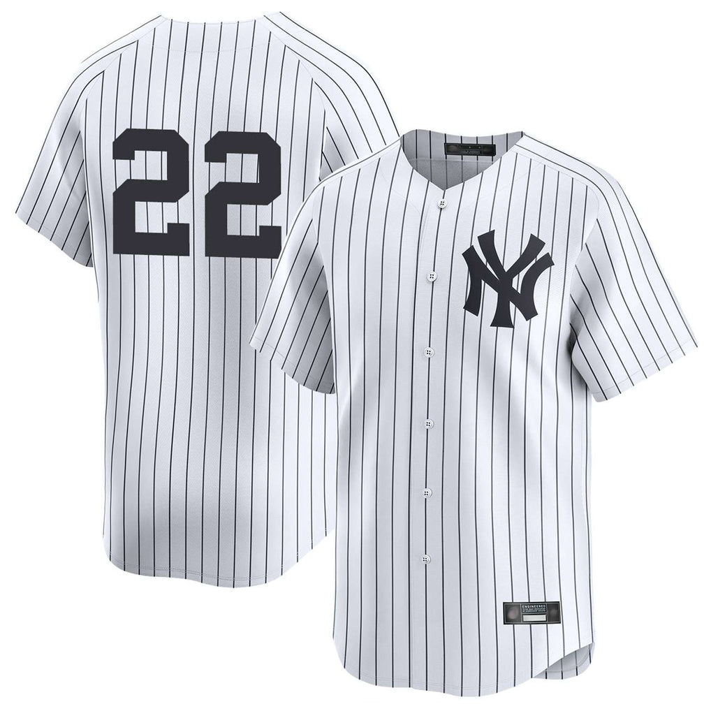 harde NY.Yankees #22 Ben Rice Player White Limited Stitched Jerseys