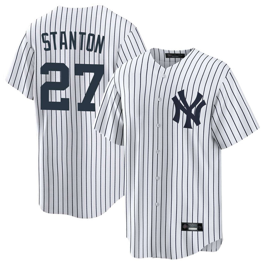 harde NY.Yankees #27 Giancarlo Stanton Player White Game Home Stitched Jerseys