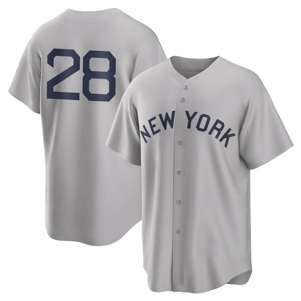 harde NY.Yankees #28 Austin Wells Player Gray Field of Dreams Game Stitched Jerseys