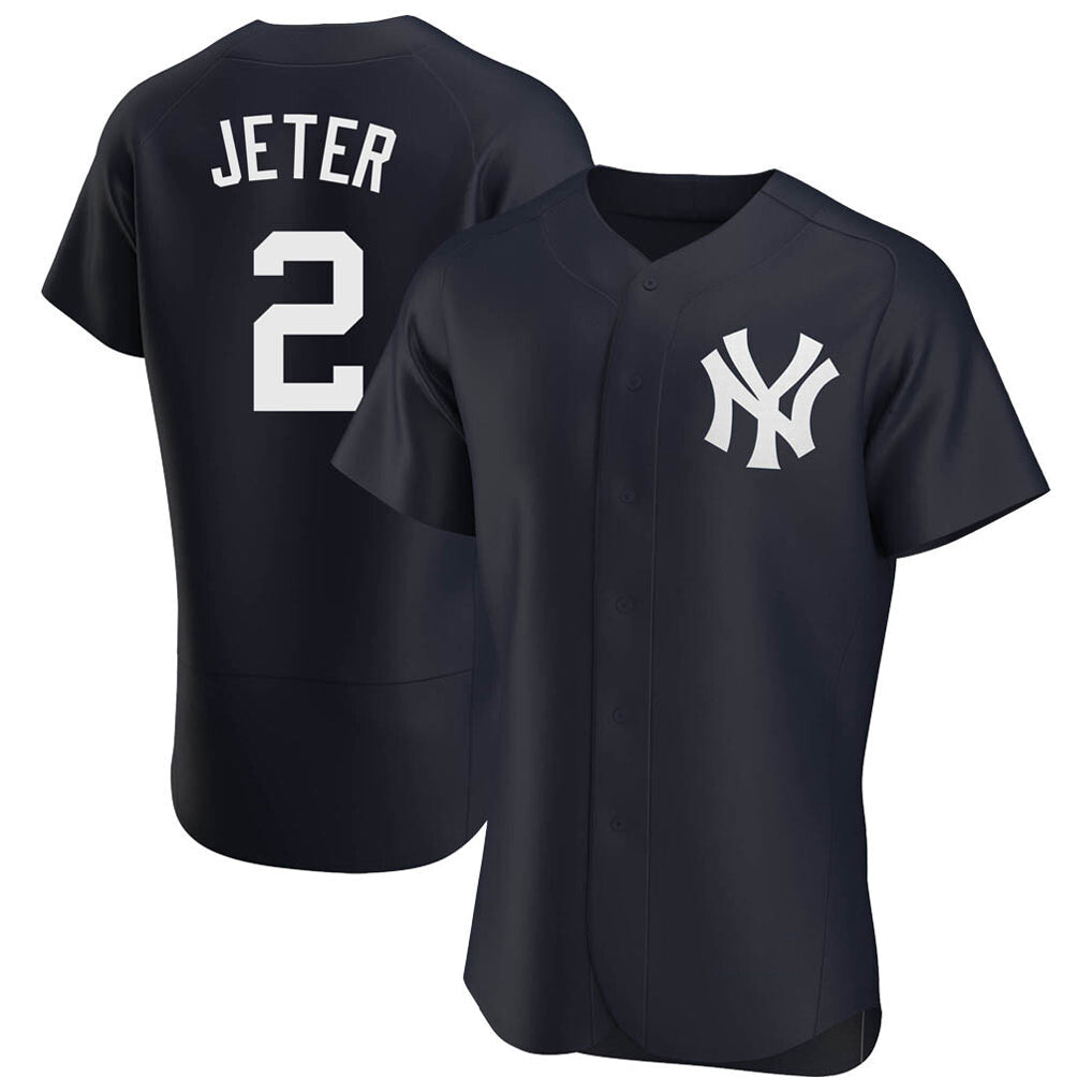 harde NY.Yankees #2 Derek Jeter Player Navy Limited Elite Home Stitched Jerseys