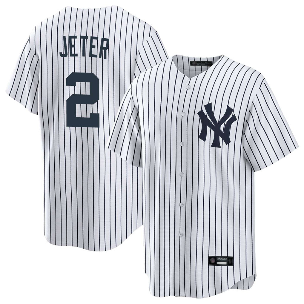 harde NY.Yankees #2 Derek Jeter Player White Game Home Stitched Jerseys