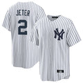 harde NY.Yankees #2 Derek Jeter Player White Game Home Stitched Jerseys