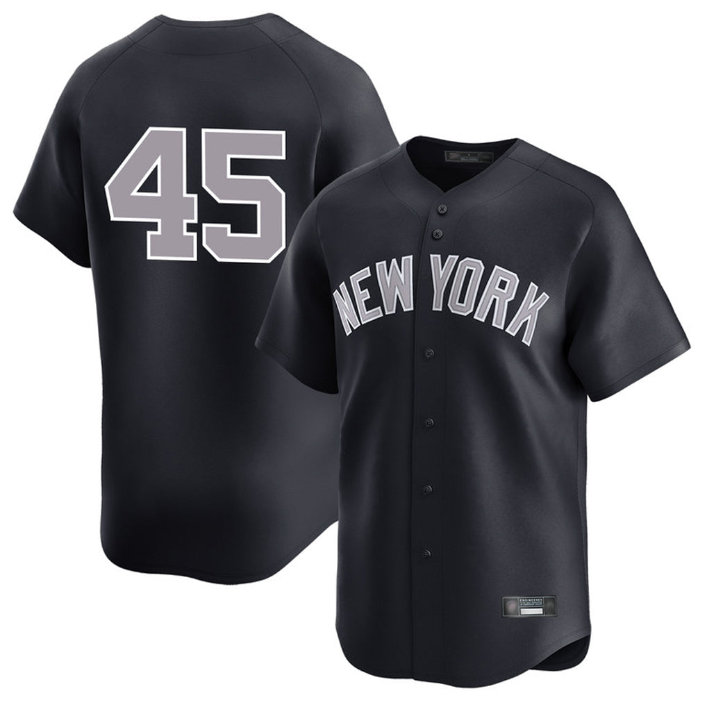 harde NY.Yankees #45 Gerrit Cole Player Navy Limited Game Stitched Jerseys