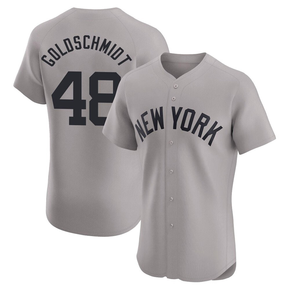 harde NY.Yankees #48 Paul Goldschmidt Player Gray Limited Elite Home Stitched Jerseys