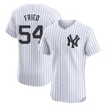 harde NY.Yankees #54 Max Fried Player White Limited Elite Home Stitched Jerseys