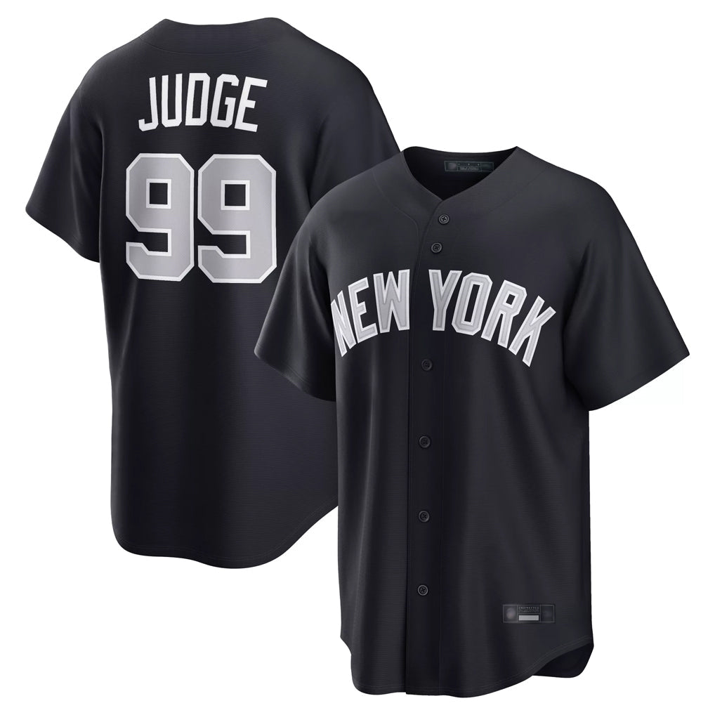 harde NY.Yankees #99 Aaron Judge Player Navy Home Game Stitched Jerseys