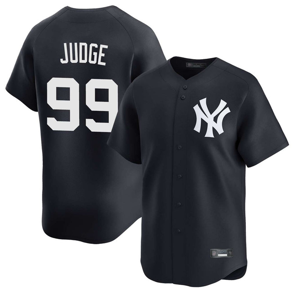 harde NY.Yankees #99 Aaron Judge Player Navy Limited Game Stitched Jerseys