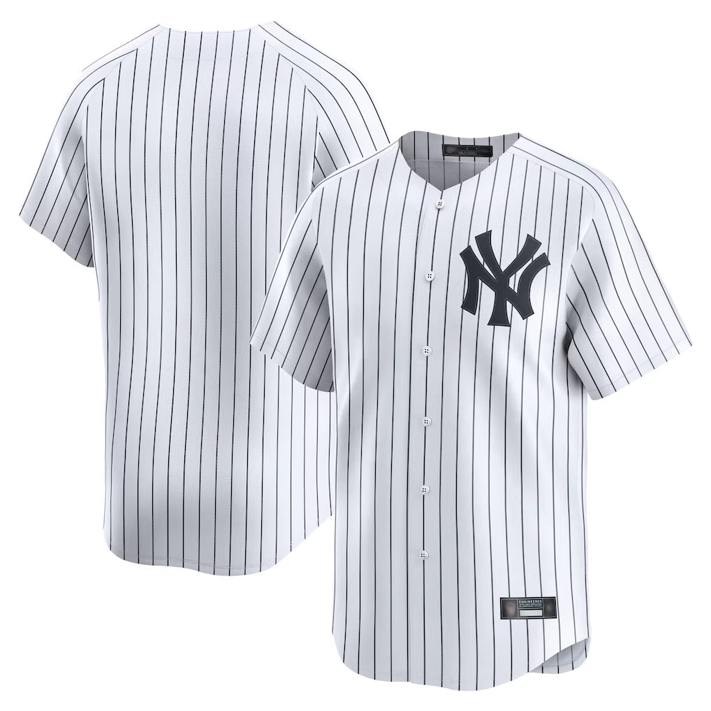 harde NY.Yankees Blank Player White Limited Home Stitched Jerseys
